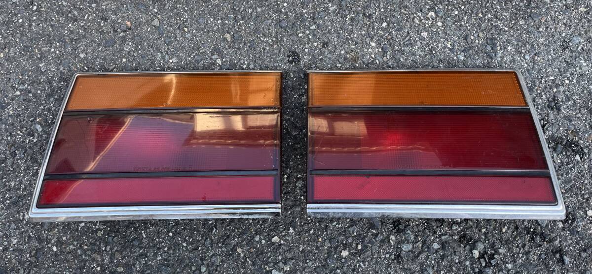 希少品 トヨタ 130系 クラウン ワゴン テールランプ 左右セット 売切り 前期型 TOYOTA 旧車 テールゲートランプ拍卖