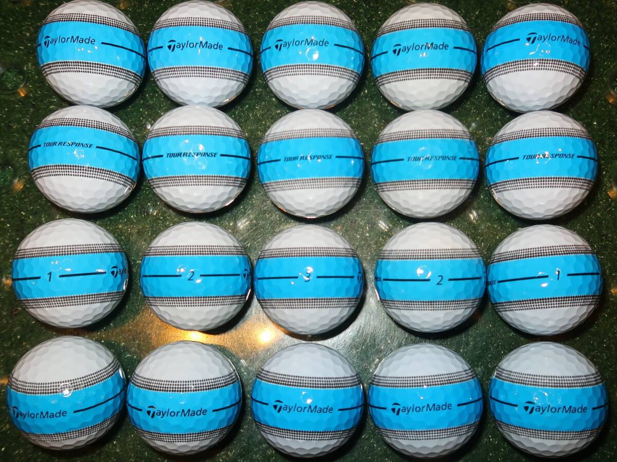 ロストボール テーラーメイド ツアーレスポンス ネオンブルー 20個拍卖