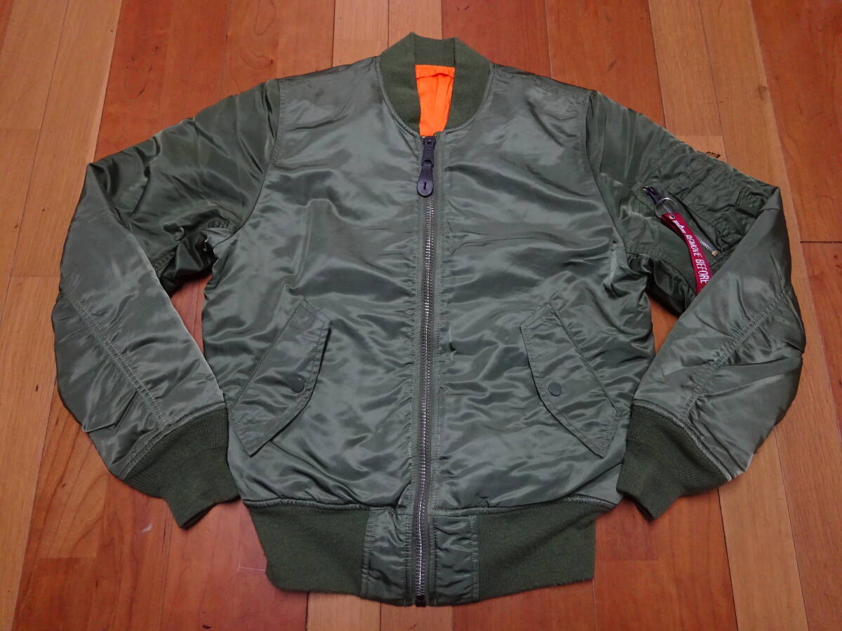 ■ま-124■ALPHA INDUSTRIES MA-1 フライトジャケット サイズXS拍卖