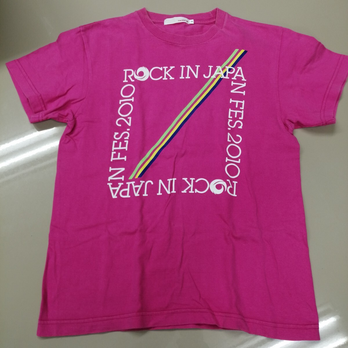 E10 バンドTシャツ フェスT ロックインジャパンフェス2010 マゼンダ rock in japan fes.拍卖