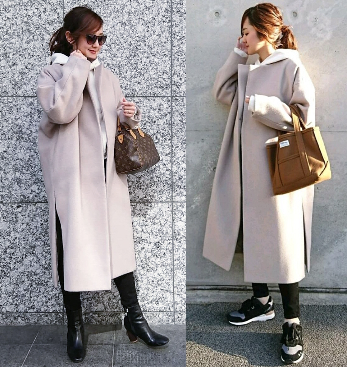 Deuxieme Classe 61,600円 Beaver Coat オーバーサイズ ロング ビーバーコート フリー グレージュ ドゥーズィエムクラス拍卖