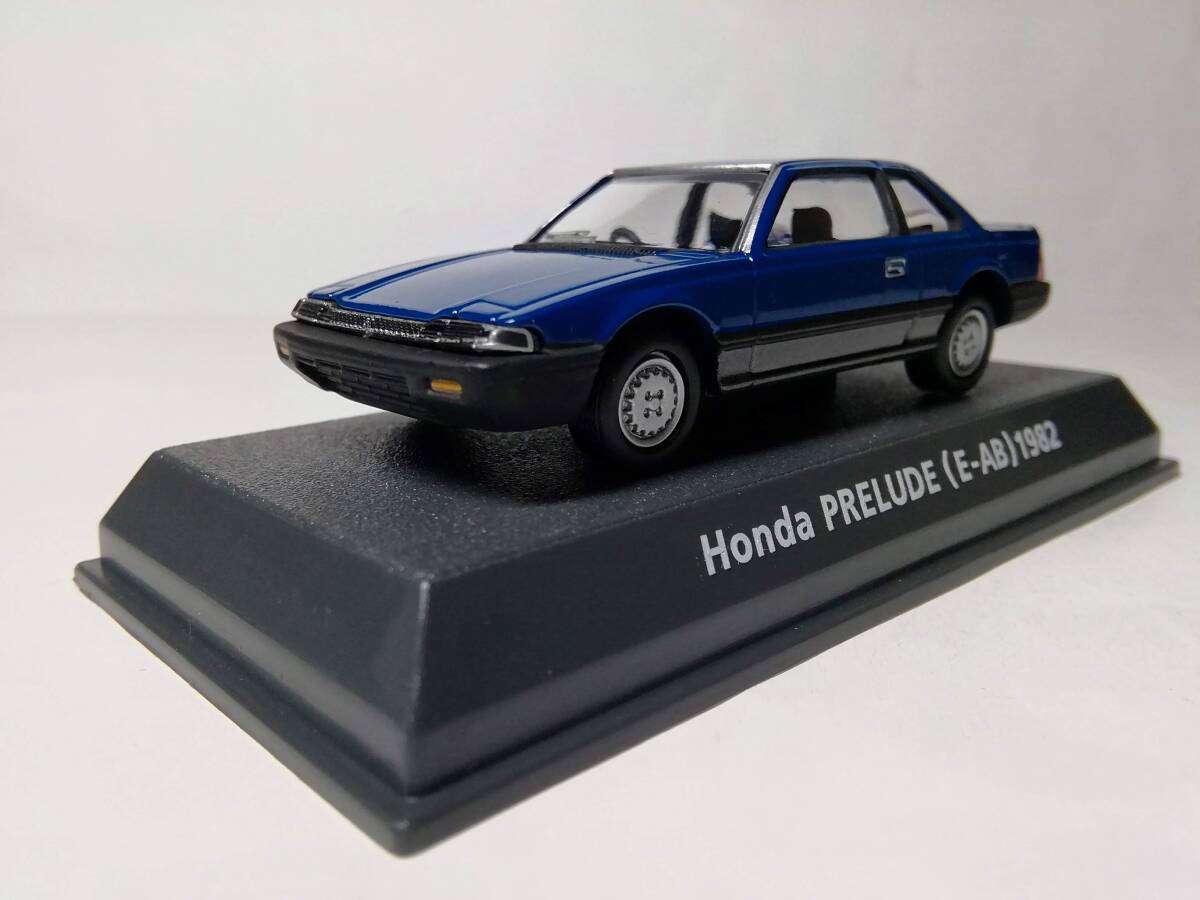 【コナミ】 ホンダ プレリュード (E-AB) 1982 ブルー 1/64 KONAMI Car of the 80's Honda PRELUDE (E-AB) 京商好きの方も ,.拍卖