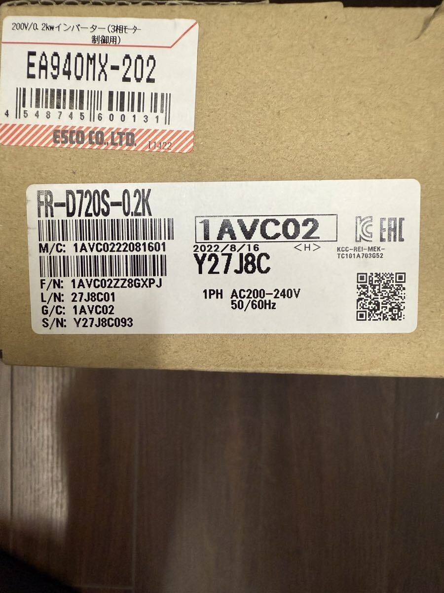 三菱電機 FR-D720S-0.2K 単相200V インバーター三相200V 三菱インバータ 拍卖