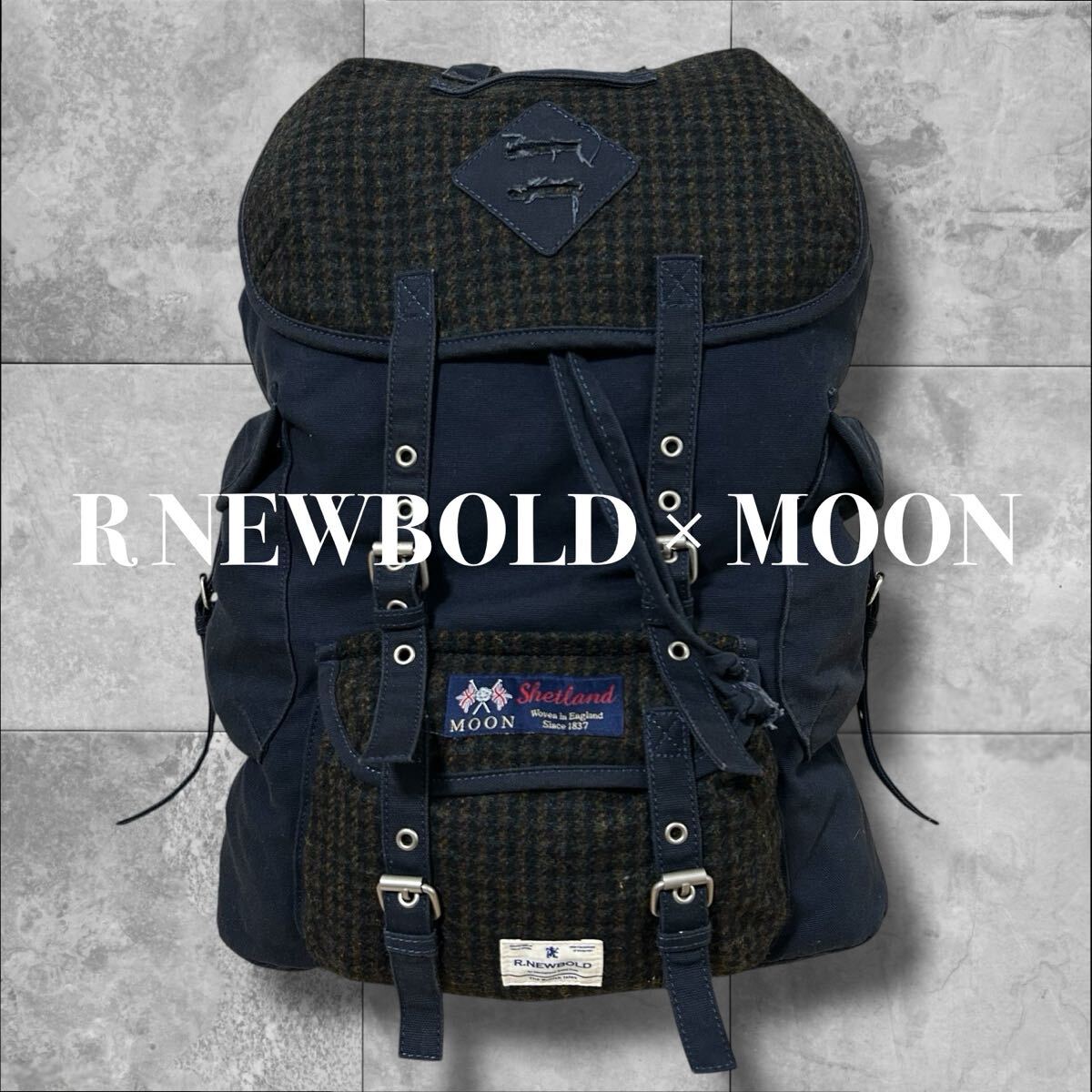 R NEWBOLD × MOON Backpack バックパック リュック リュックサック ネイビー 紺色 アールニューボールド ムーン 男女兼用 ユニセックス拍卖