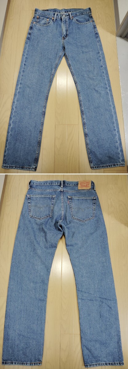 美品【“Levi'sリーバイス”505“ 】ストレートジーンズ◆32インチ(実寸約82cm)股下32インチ(約82cm)拍卖