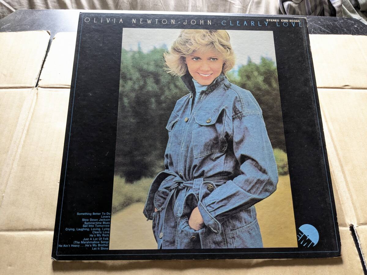 LPレコード 洋楽 OLIVIA NEWTON - JOHN オリビアニュートンジョン CLEARLY LOVE EMS-80366 中古品拍卖