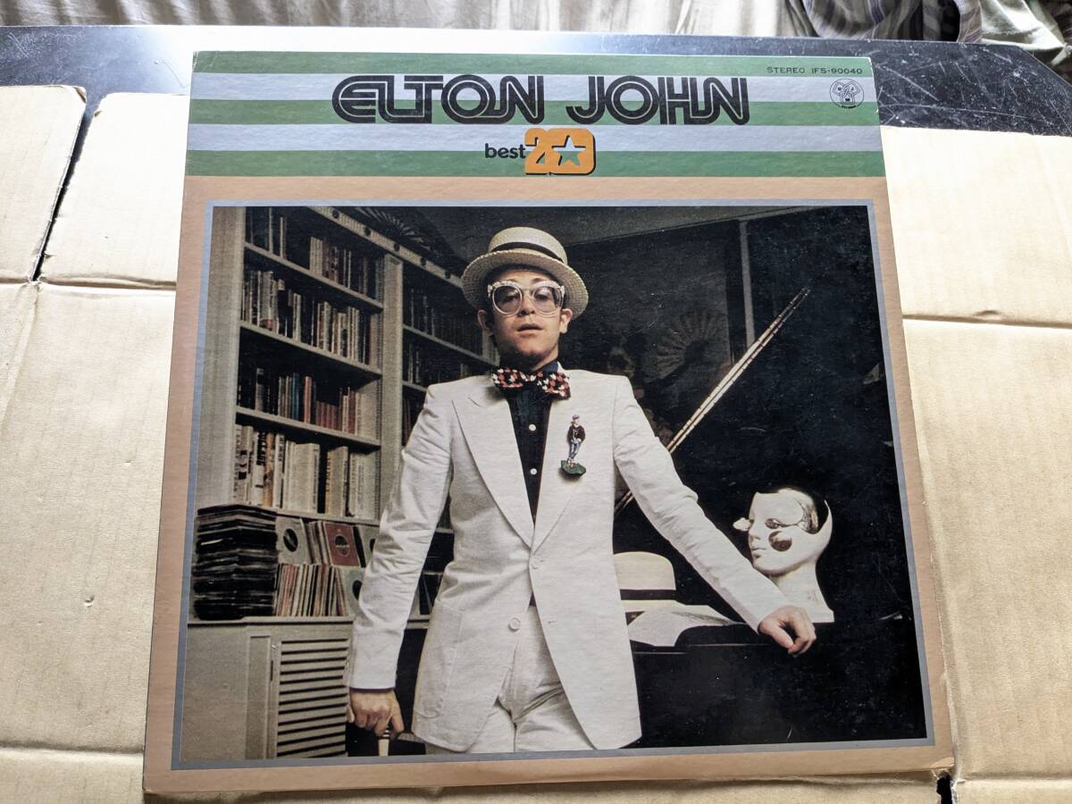 LPレコード 洋楽 ELTON JOHN エルトンジョン BEST20 IFS-90040 中古品拍卖