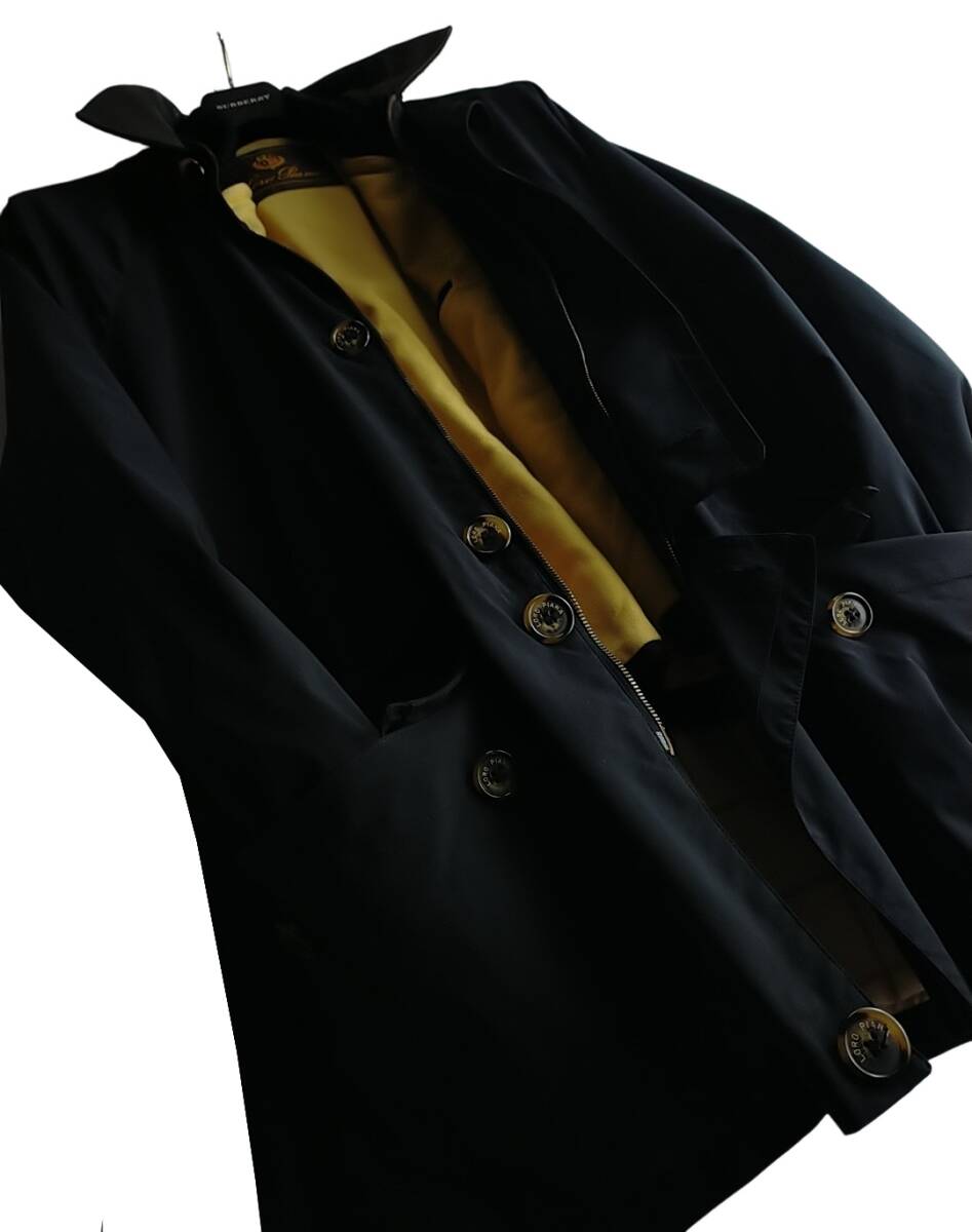 ★約70万円!!【別格別級!!】 ロロピアーナ Loro Piana ★完全最高級カシミヤベスト付きコート 圧倒的かっこよさ 希少ブラック M 美品拍卖