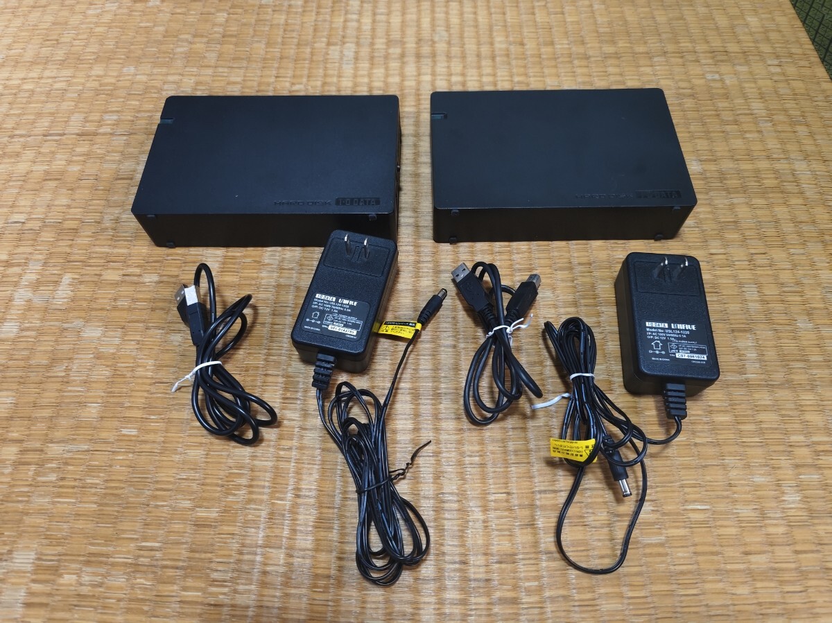 I・O DATA HDCA-U2.0K (USB接続 2TB HDD 外付けHDD 2台 アイ・オー・データす 外付けハードディスク拍卖