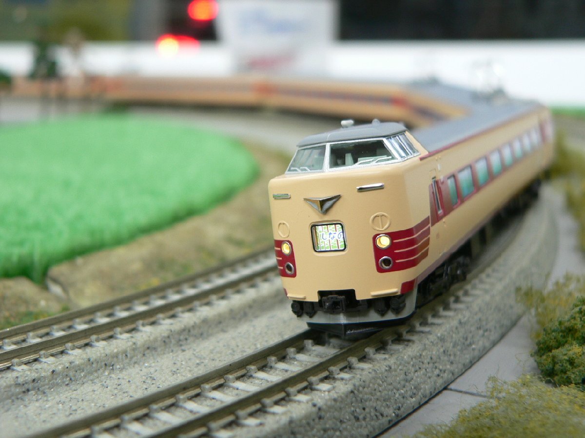 *もけいや松原* カトー 10-1868&28-184 381系100番台くろしお 基本6両セット まほろば・しなのヘッドマーク交換済み特製品拍卖