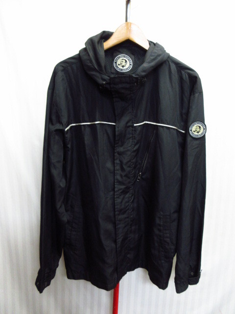 サントリーBOSS ボスジャン フード付きブルゾン フリーサイズ メンズL XL 黒 ウインドブレーカー ナイロンジャンパー 懸賞品 希少09302拍卖