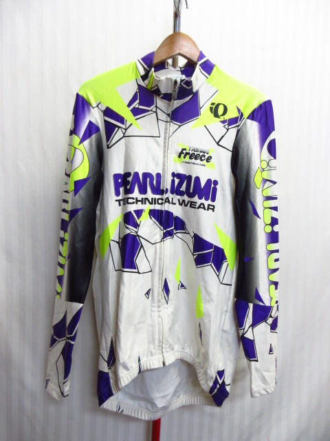 パールイズミ 厚手サイクルジャージトップ メンズXL LL 秋冬向けサイクルウエア サイクリングシャツ 防寒サイクルジャケット 自転車09301拍卖