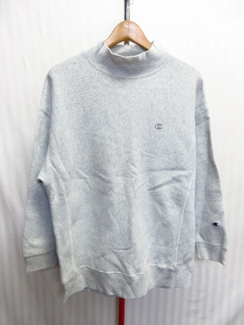 チャンピオン 単タグ ビンテージ復刻 リバースウィーブ スウェット SIZE M グレー ロゴ刺繍トレーナー ジーナシス ジャージトップ10012拍卖