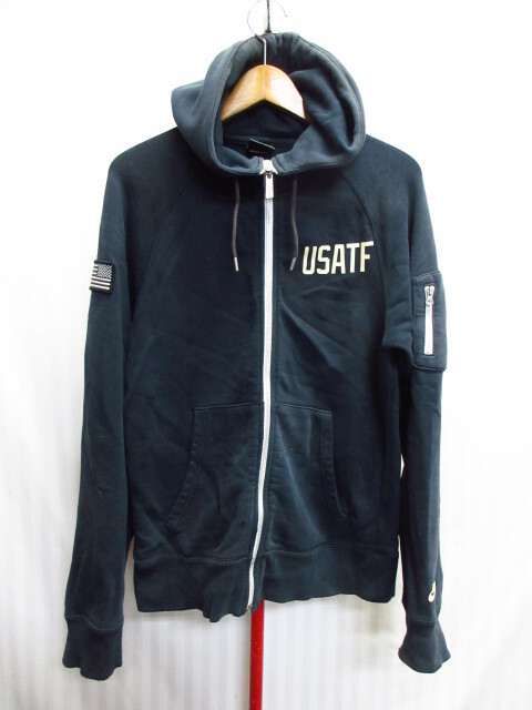 ナイキ NIKE USATF ジップアップパーカー メンズS 星条旗スウェットパーカー スポーツフーディー フード付きトレーナー ジャージ10011拍卖