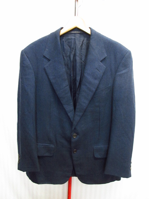 エルメネジルドゼニア カシミヤジャケット メンズ50 L XL 紺ブレザー カシミヤ100%使用テーラードジャケット ウールジャケット 10031拍卖