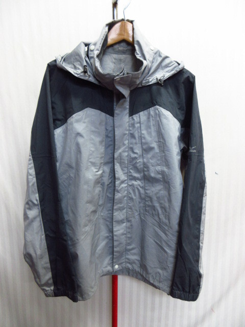 ミズノ レインコート メンズL 防水マウンテンパーカー ベルグテックEX・ストームセイバー3レインスーツジャンパー 雨具 アウトドア10072拍卖