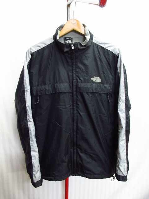 ノースフェイス 裏地付きナイロンジャンパー メンズM 黒 ウインドブレーカー トレッキングジャケット アウトドアジャケット ブルゾン10082拍卖