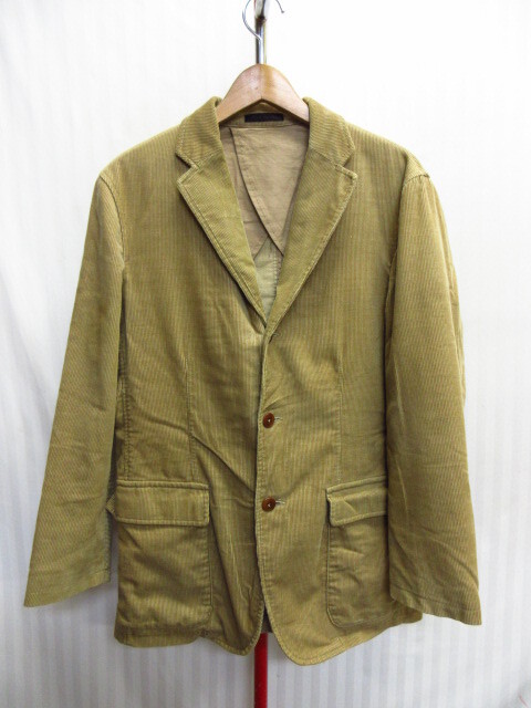 SHIPS シップス コーデュロイ地テーラードジャケット メンズM キャメル系 秋冬ブレザー コーデュロイジャケット フォーマル日本製10092拍卖
