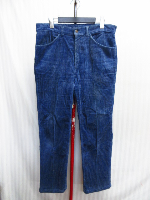 リーバイス 80sヴィンテージ コーデュロイパンツ メンズW34 L XL 紺 コーデュロイジーンズ 秋冬スラックスパンツ LEVIS 10092拍卖