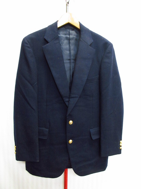 NEW YORKER ニューヨーカー 90sヴィンテージ 紺ブレザー金ボタン使用テーラードジャケット メンズL 94A6 ウールジャケット コート10242拍卖