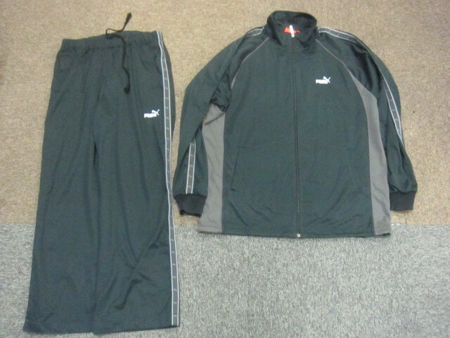 プーマ ジャージ上下セットアップ メンズXO XXL 黒 トラックスーツ上下 トラックジャケット&ジャージパンツ トレーニングウエア 10189拍卖