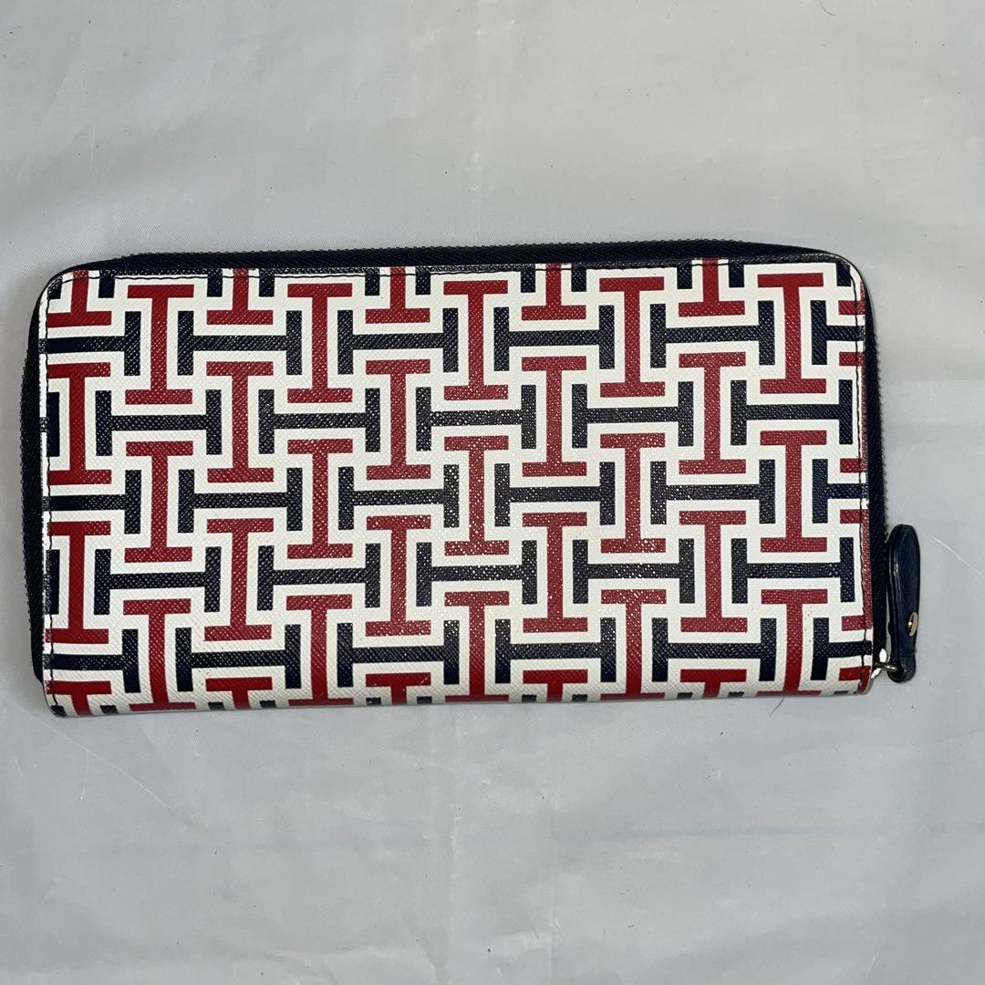 TOMMY HILFIGER トミーヒルフィガー 長財布 ラウンドファスナー総柄拍卖
