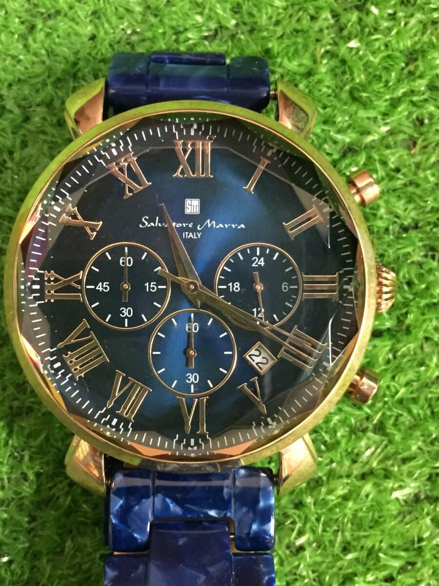 サルバトーレマーラ Salvatore Marra メンズウォッチ 腕時計 SM19104-2 アナログ クロノタイプ メンズファッション小物 2-11拍卖