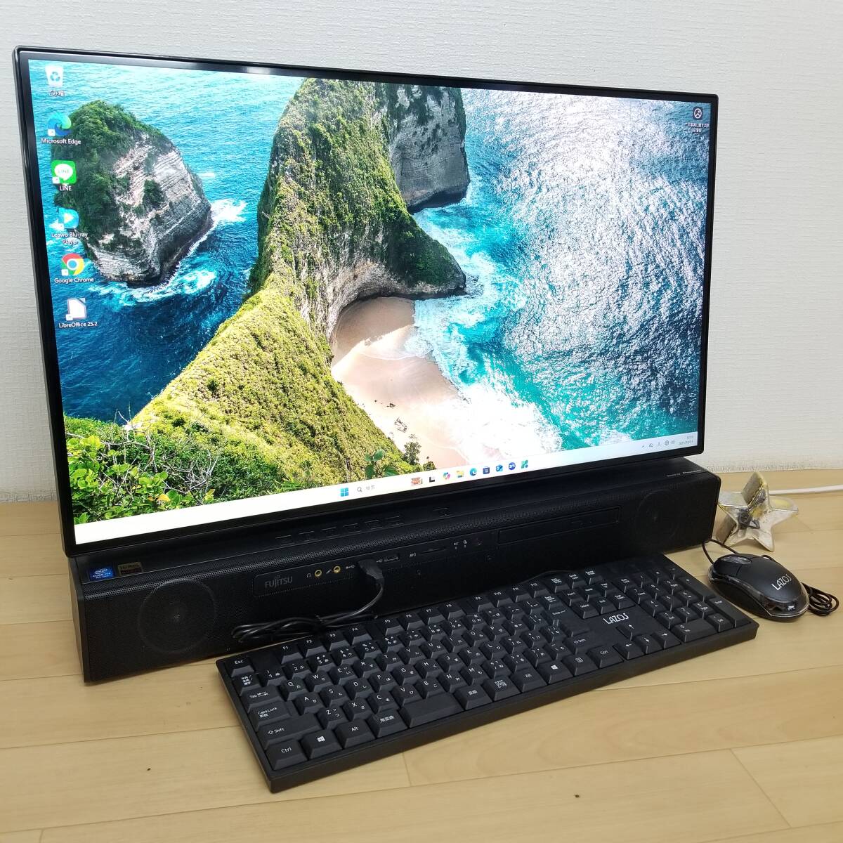 新品メモリ16GB/美品/即決特典付!第8世代i7/SSD+HDD/Webカメラ/Blu-ray/Office/スピード出荷/Win11/即使用可モニター一体型PC(E2251)拍卖