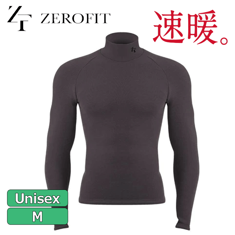 EON SPORTS HEATRUB モックネック【イオンスポーツ】【ヒートラブ】【速暖】【ダークグレー】【Mサイズ(男女兼用)】【Wear】拍卖