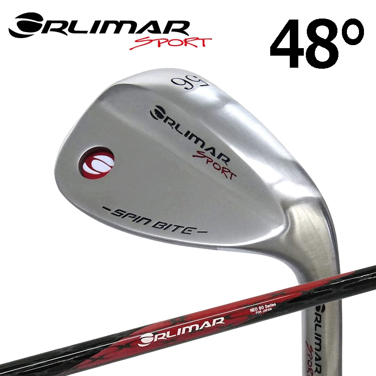 ORLIMAR ウェッジ SPIN BITE WEDGE【オリマー】【スピンバイト】【カーボンシャフト】【48度】拍卖