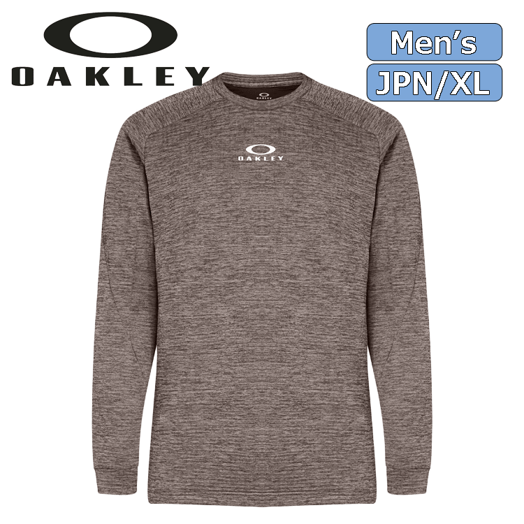 OAKLEY FOA405782 ENHANCE LS GRID CREW 3.7【オークリー】【ロンT】【長袖】【29A/Dark Grey Heather】【JPN/XLサイズ】【Wear】拍卖