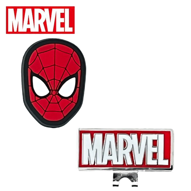 MARVEL ボールマーカー 2505042300【マーベル】【スパイダーマン】【キャラクター】【クリップマーカー】【RoundItem】拍卖