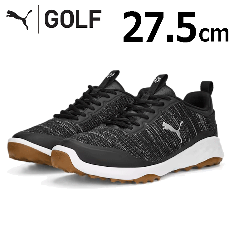 PUMA FUISON PRO 377041 【プーマ】【スパイクレス】【サイズ:27.5cm】【カラー:03 Black/Silver】【GolfShoes】拍卖