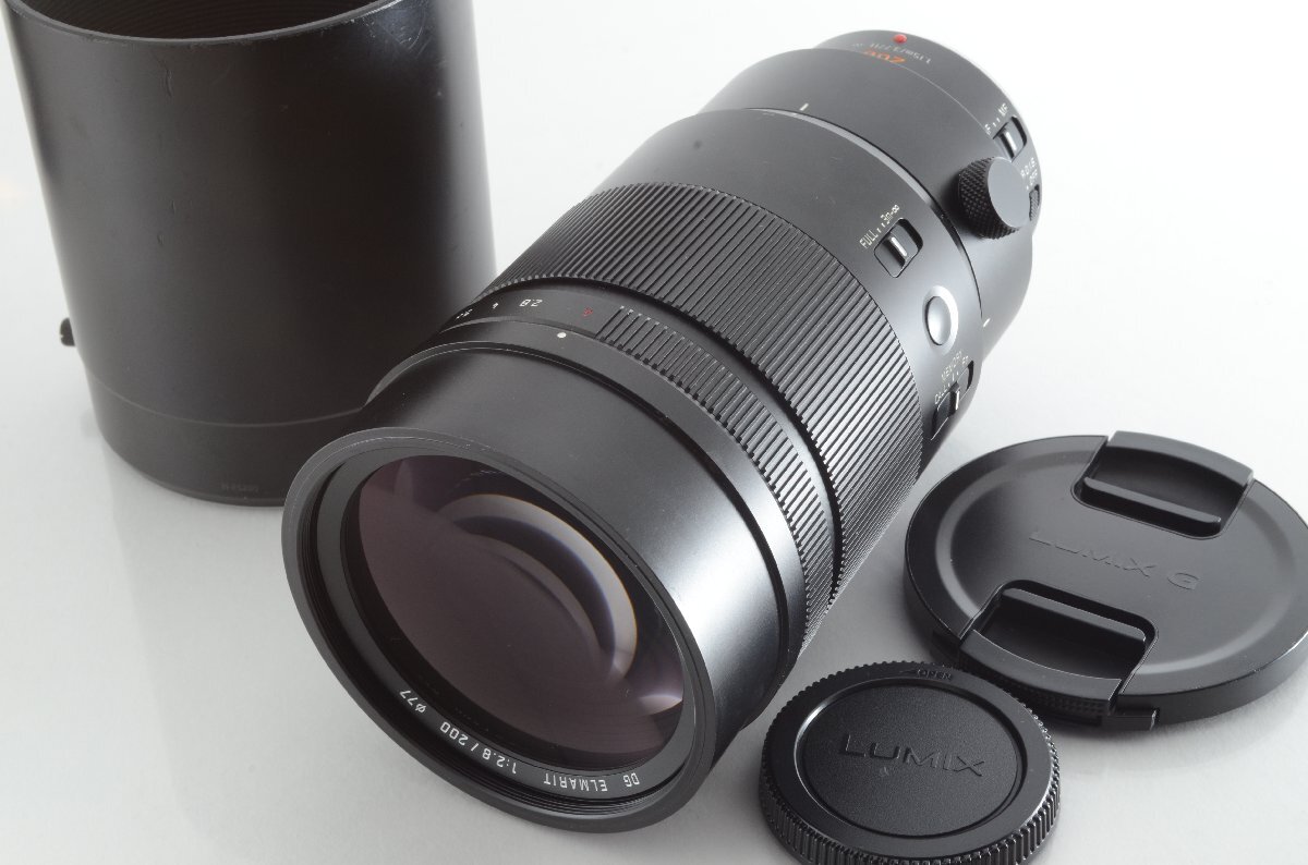 #B911 ★並品★Panasonic LEICA DG ELMARIT 200mm F2.8 POWER O.I.S. H-ES200 パナソニック ライカ拍卖