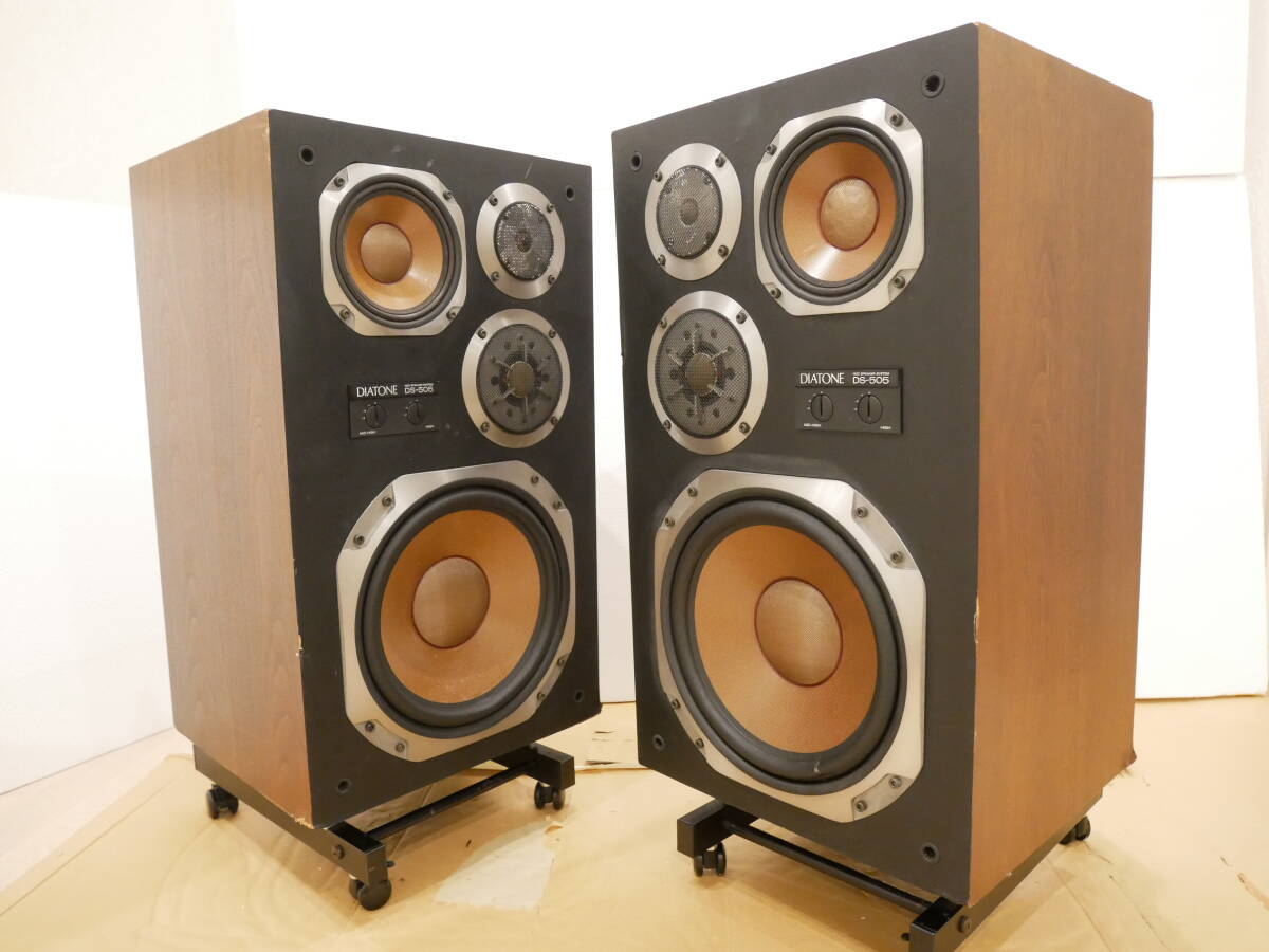 DIATONE DS-505 ラスト1台 ダメージ有りも可動&ケレン味無い”Hifi音”の素晴らしさ!さすがの当時 最高峰4ウエイ・スーパーワイドレンジ拍卖