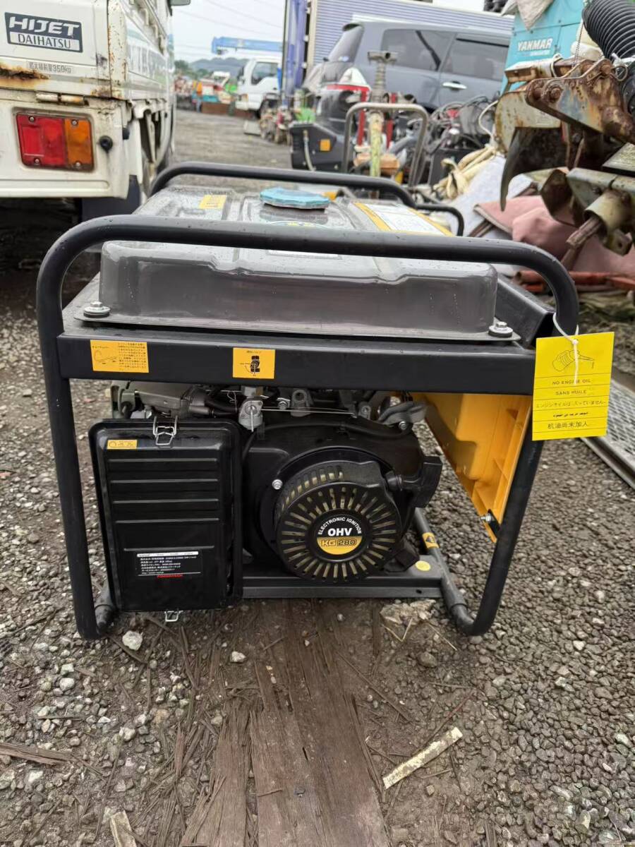 【福岡県みやま市】美品 パワーテック ガソリン エンジン 発電機 KGE3.5 中古 100V 60Hz 単相 KIPOR拍卖