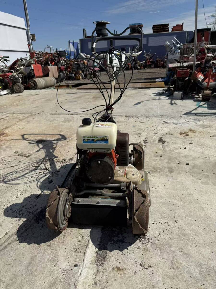 【福岡県みやま市】オーレック スパイダーモア SP850A 作業幅約500mm リコイル式 混合ガソリン 自走式草刈機 斜面刈拍卖