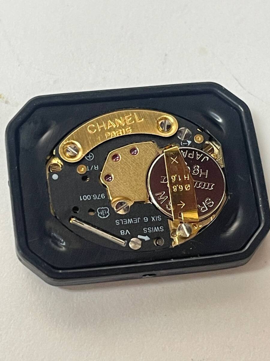【可動品】CHANEL シャネル プルミエール クォーツ ムーブメント ベース ETA Cal.976.001 風防付き【現状】№66603拍卖