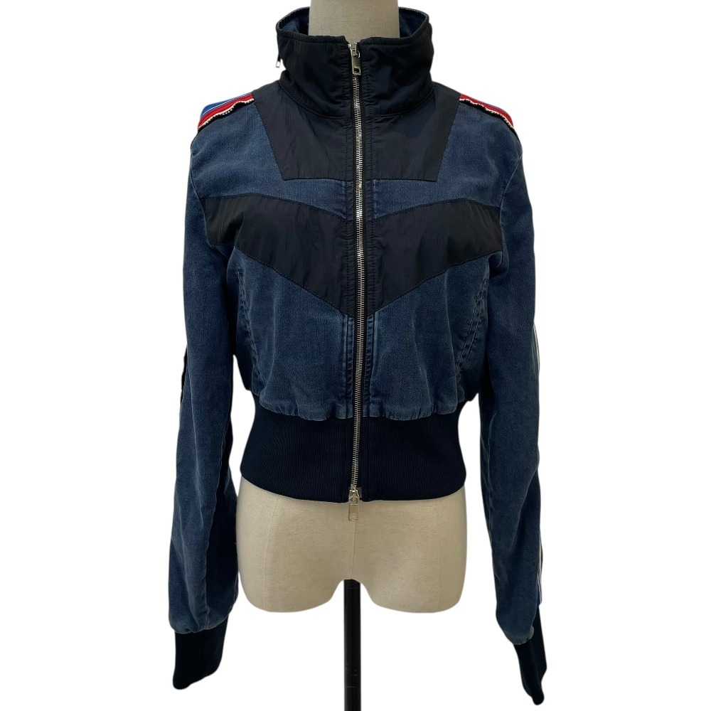 美品 DIESEL ディーゼル D-PHIN-NE デニム ジップアップ ジャケット M インディゴ ブラック拍卖
