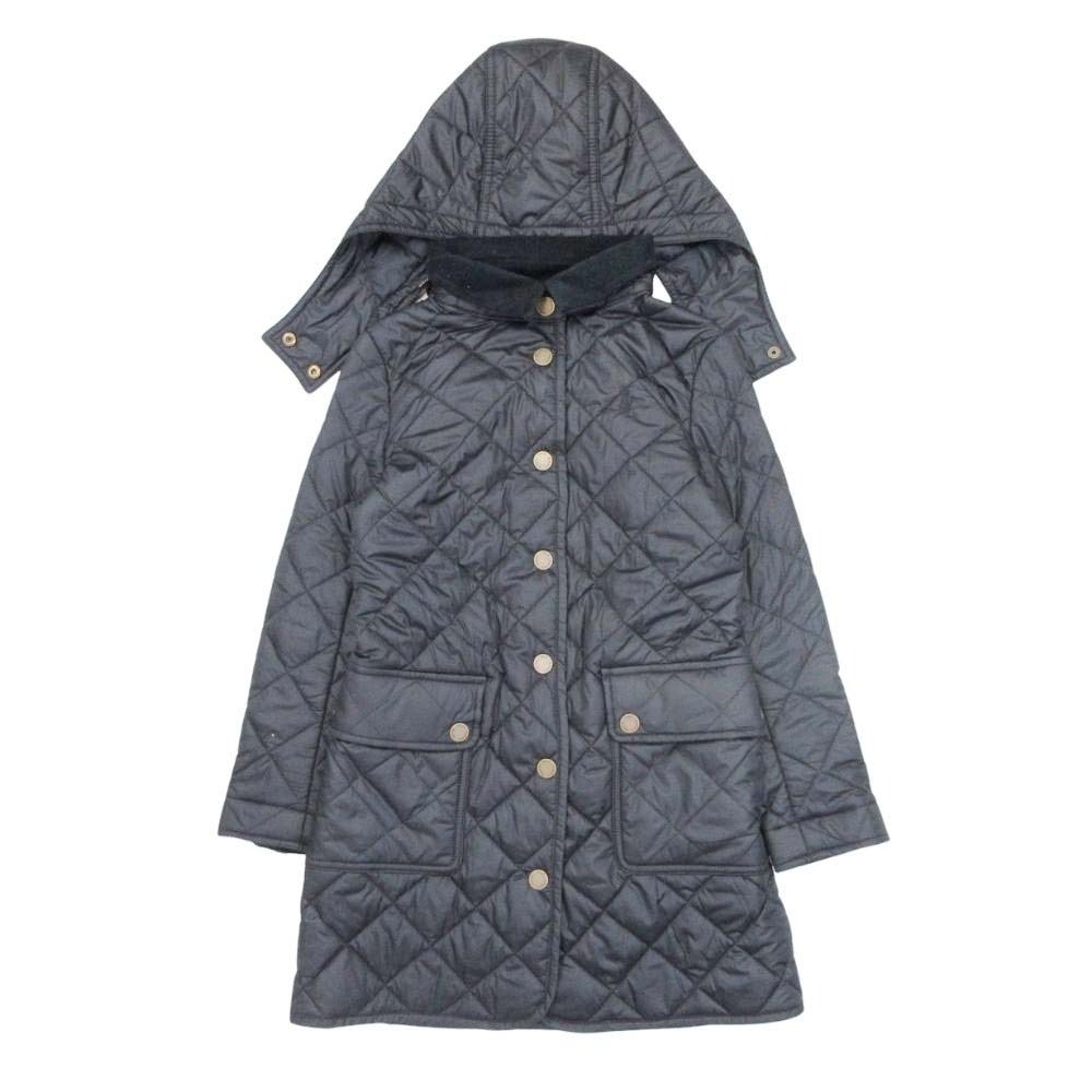 美品 POLO Ralph Lauren ポロ ラルフローレン キルティング コート フーディー アウター ポニー刺繍 S/130 ブラック 子供服拍卖