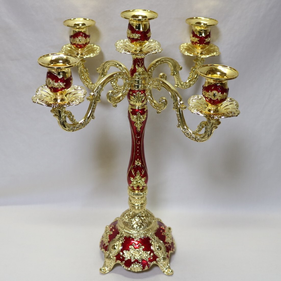 キャンドルスタンド欧風復古 五灯燭台    DV05拍卖