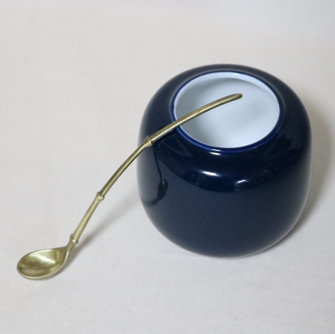 水滴 硯滴 唐土藍水瓶・水杓子    DJ08拍卖