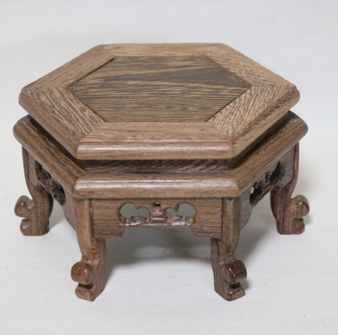 台座 花台・香炉台・飾台 唐木紅木 11.6×13.2    DH08拍卖