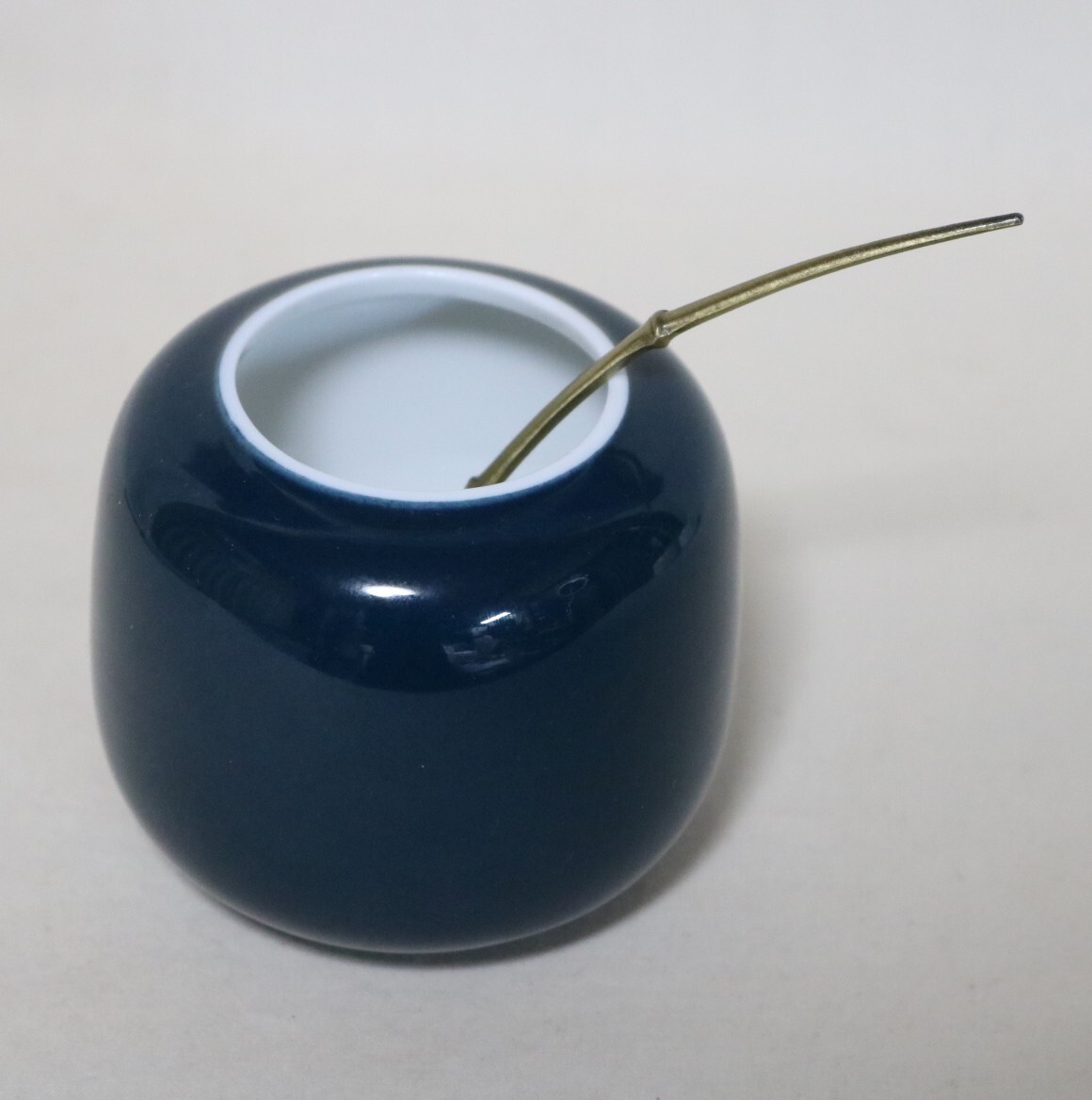 水滴 硯滴 藍顔知巳水瓶・水杓子    DJ13拍卖