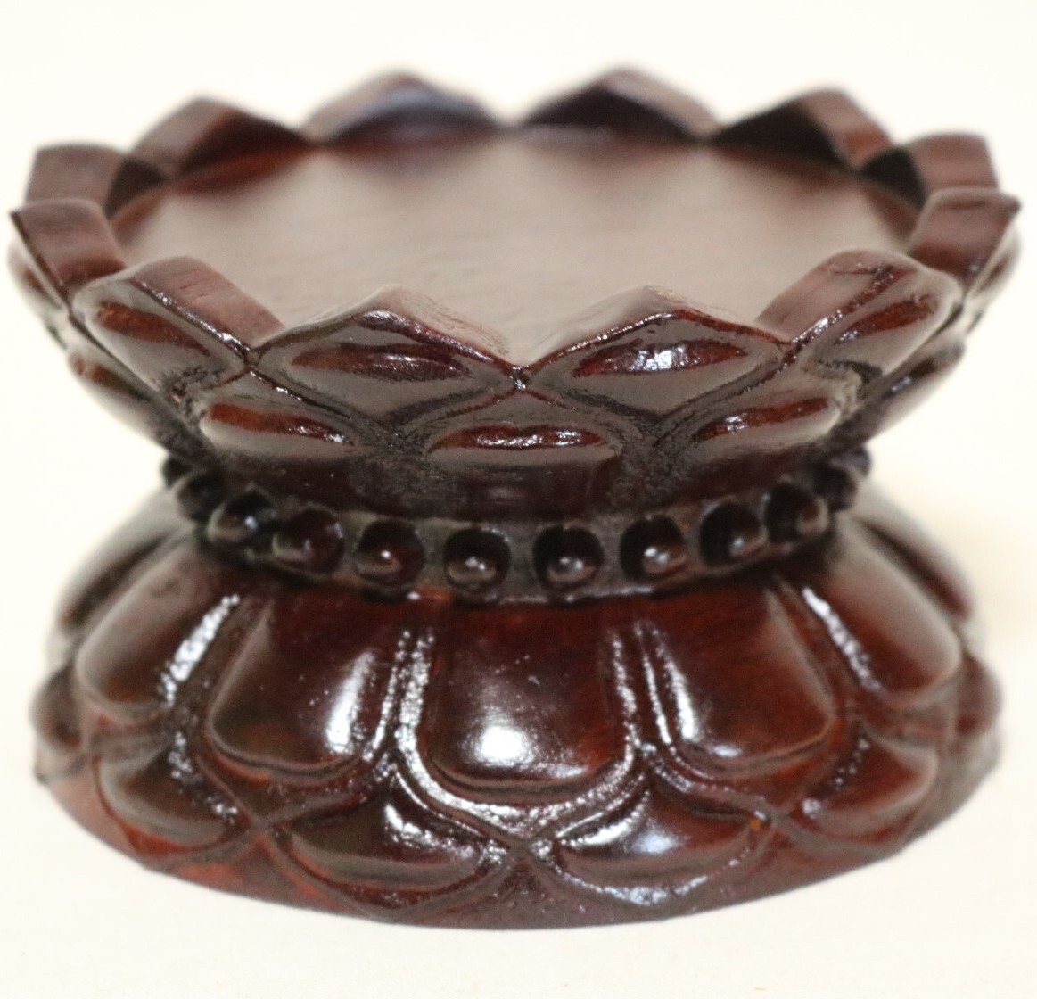 台座 仏像台座 須弥壇 唐木紅木 7.7㎝    DF14拍卖