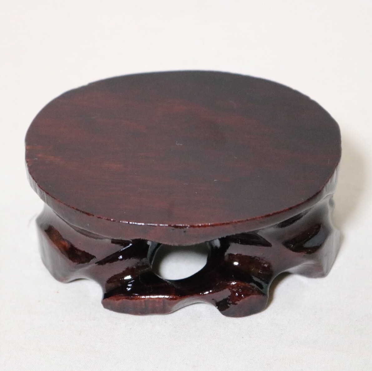 台座 花台・香炉台・飾台 唐木紅木 6.3×8.3    DO17拍卖