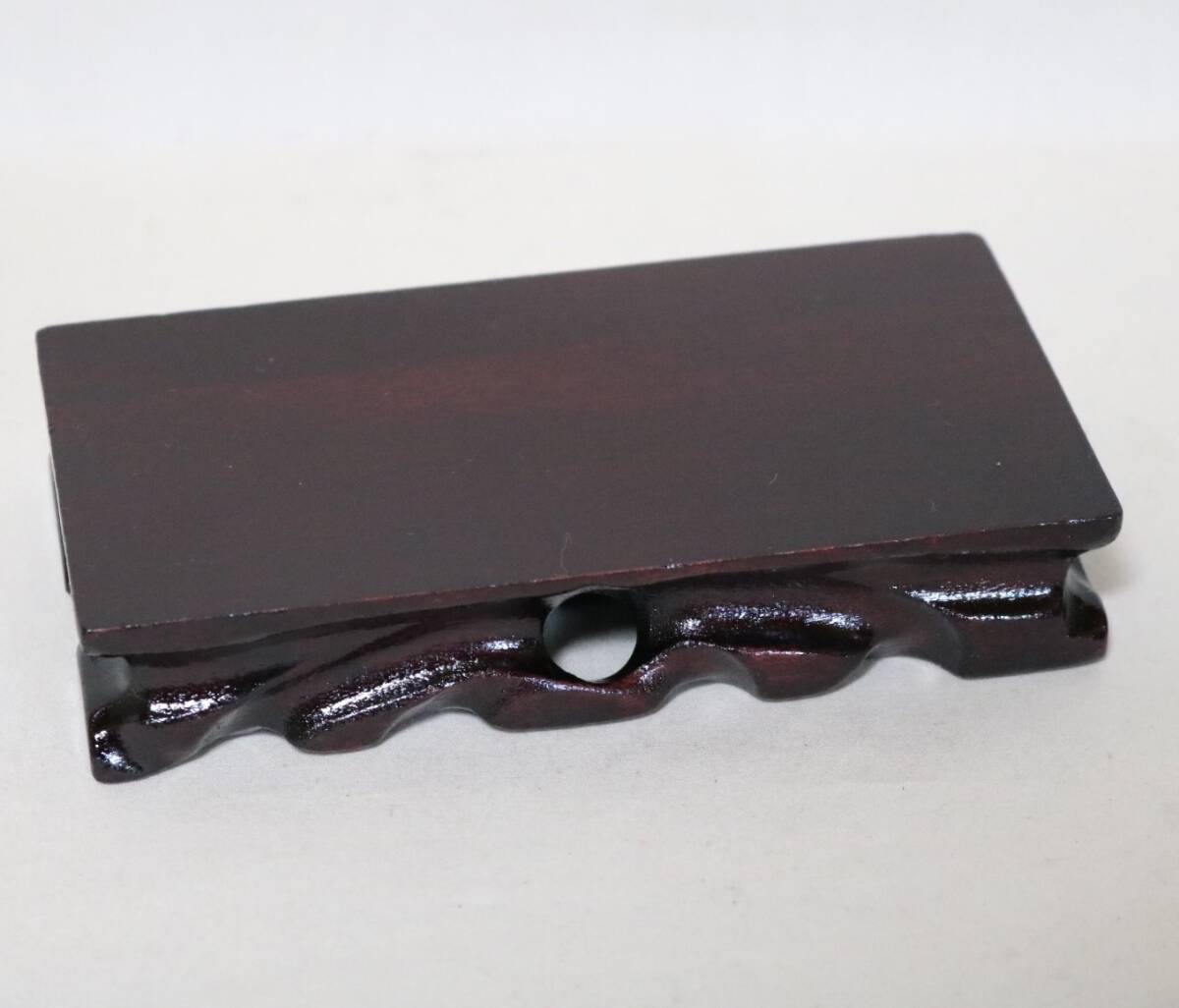 台座 花台・香炉台・飾台 唐木紅木 13.6×6.8    DO39拍卖