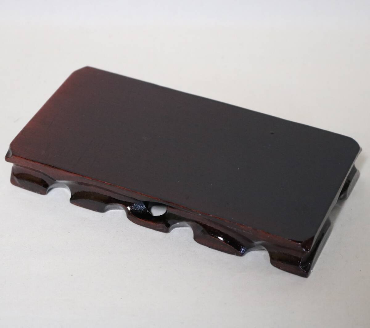 台座 花台・香炉台・飾台 唐木紅木 17.8×8.6    DG19拍卖