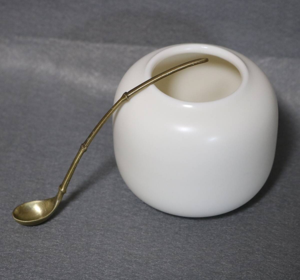 水滴 硯滴 唐土白戊水瓶・水杓子    DJ14拍卖