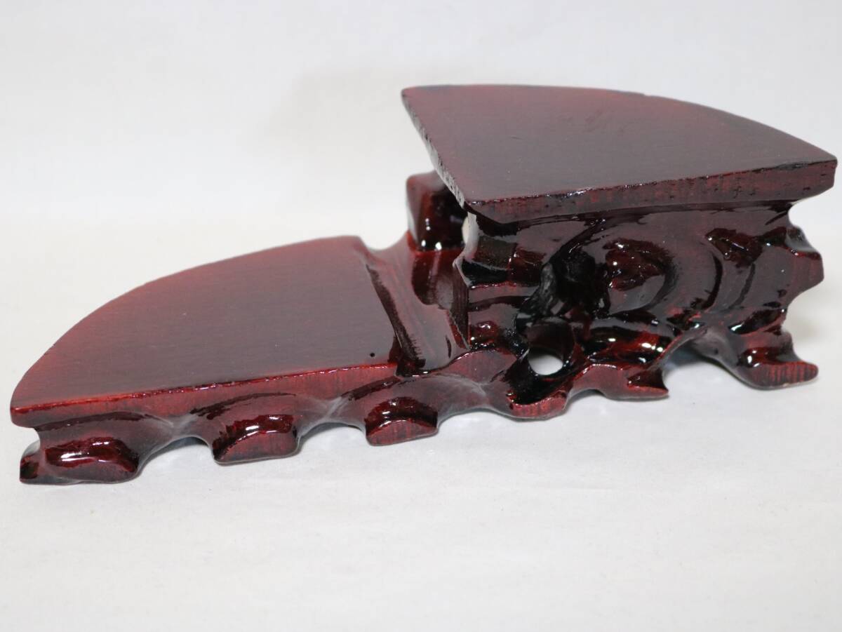 台座 花台・香炉台・飾台 唐木紅木 6.9㎝    DG29拍卖